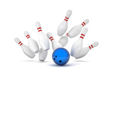 Naklejka premium bowling