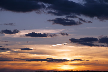sky. sunset 