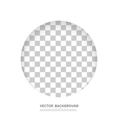 Vector Paper circle banner. 