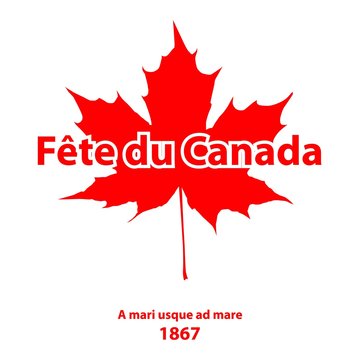 Happy Canada Day card in vector format.