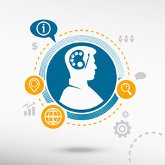 Palette and male avatar profile picture