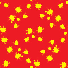 Seamless pattern yellow blots
