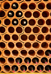 Botellero, botellas de vino