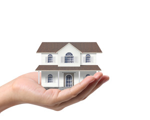 holding house representing home ownership