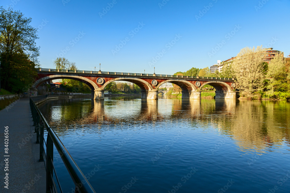 Canvas Prints turin bridge