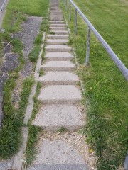 Treppe auf dem Deich