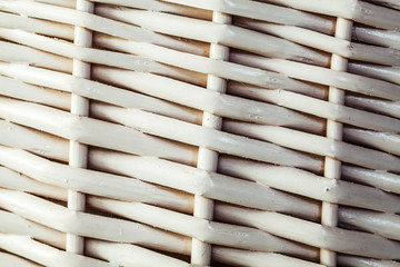 white background wicker basket