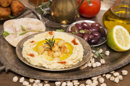 Hummus and falafel