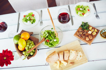 Served food