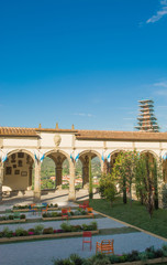 Obraz premium La piazza di Castiglion Fiorentino, Toscana, Italia