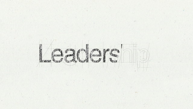 Text animation 'Leadership' for presentations(included Alpha)
