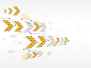 Fototapeta premium Vector design technology, Network background.