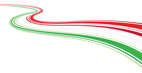 Bandiera Italia linee - 84030359