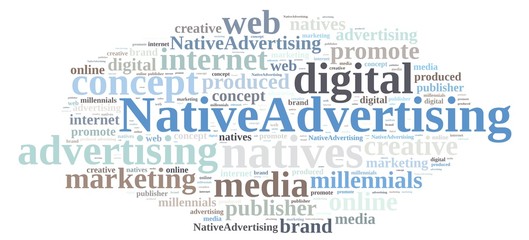 Fototapeta premium Native advertising.