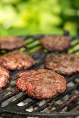 Tasty beef burgers