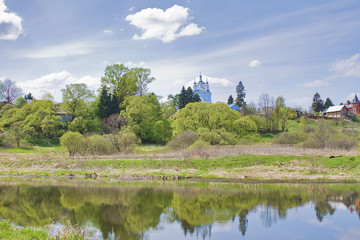 Nature landscape in the spring