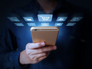 Modern mobile phone in  hand