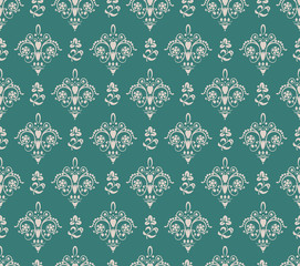 Damask seamless vintage pattern background