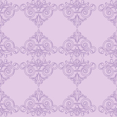 Damask seamless vintage pattern background