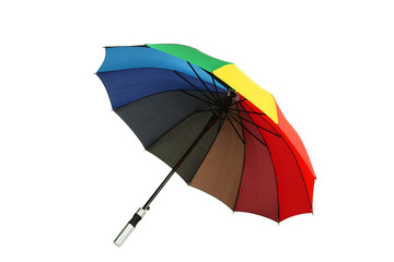 Colorful umbrella isolated on white