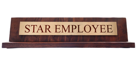 Star Employee name plate