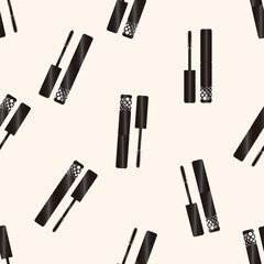 Obraz premium mascara , cartoon seamless pattern background