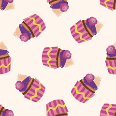 decorating cake 10, cartoon seamless pattern background