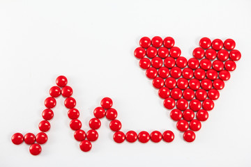 The red heart tablets