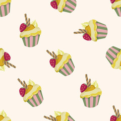 decorating cake 10, cartoon seamless pattern background
