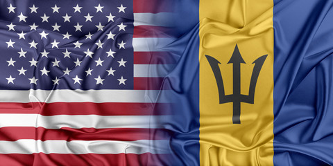Obraz premium USA and Barbados