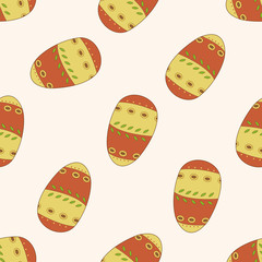 easter painting egg , cartoon seamless pattern background