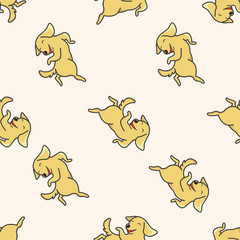 animal dog cartoon , cartoon seamless pattern background