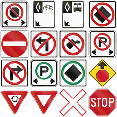 Common Traffic Signs In Canada