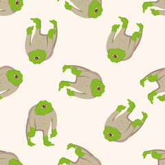 Obraz premium monster cartoon , cartoon seamless pattern background