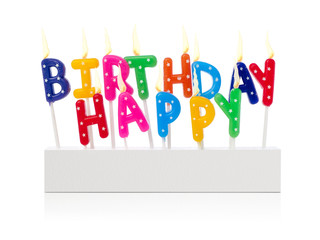 Happy birthday candles
