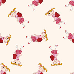 student cartoon , cartoon seamless pattern background