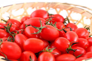 Tomato on a white background.