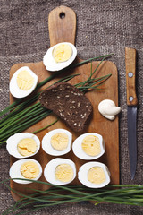 Half boiled egg