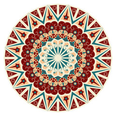 Round ethnic pattern