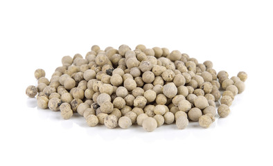 pepper seeds on white background