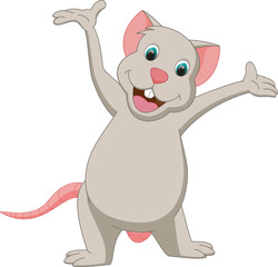 cuute mouse cartoon presenting