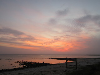 Morning, on the beach