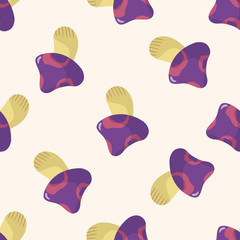 mushroom cartoon , cartoon seamless pattern background