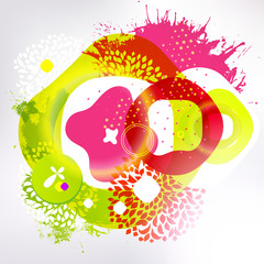 Bright colors fun modern design background