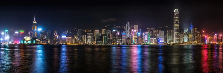 Fotobehang Hong Kong by Night © Joshua Davenport