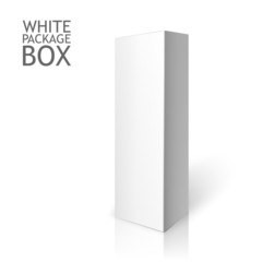 White Package Box. Mockup Template 