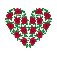 Roses heart