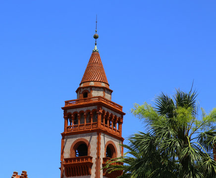 Facade of Flagler College in St Augustine