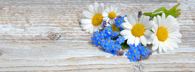 blumen auf einem wei&szlig;en Holzbrett