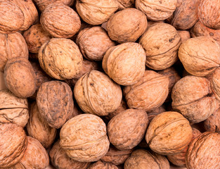 Pile of Walnuts background.